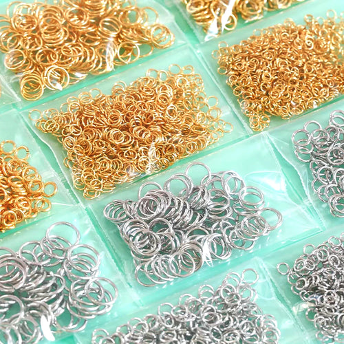 3-12mm Gold Silver Coppery Color Split Rings Connectors Loops Open Jump Rings Metal For Diy Jewelry Finding Making Accessories