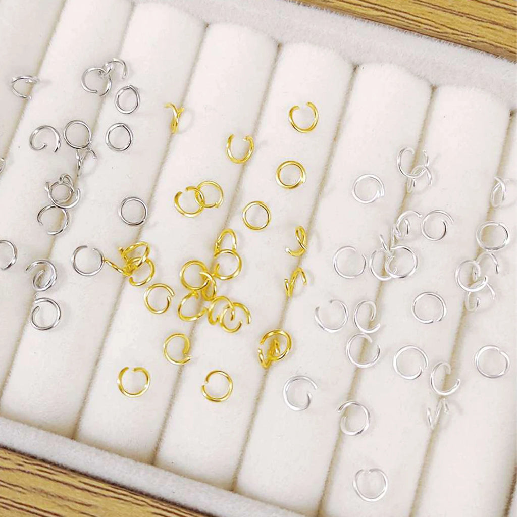 3-12mm Gold Silver Coppery Color Split Rings Connectors Loops Open Jump Rings Metal For Diy Jewelry Finding Making Accessories