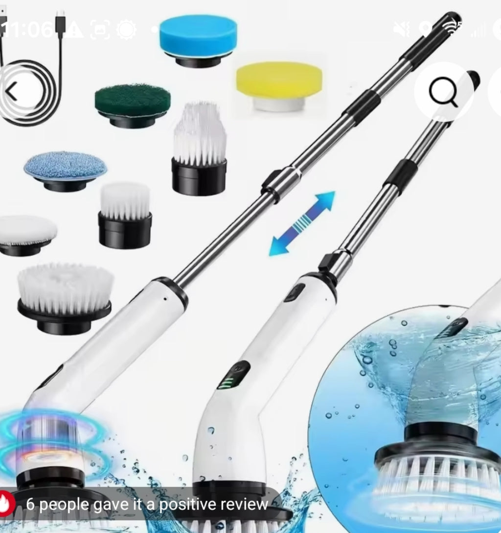 Cordeless Electric soin scrubber-deep clean bathroom & Kitchen in munites