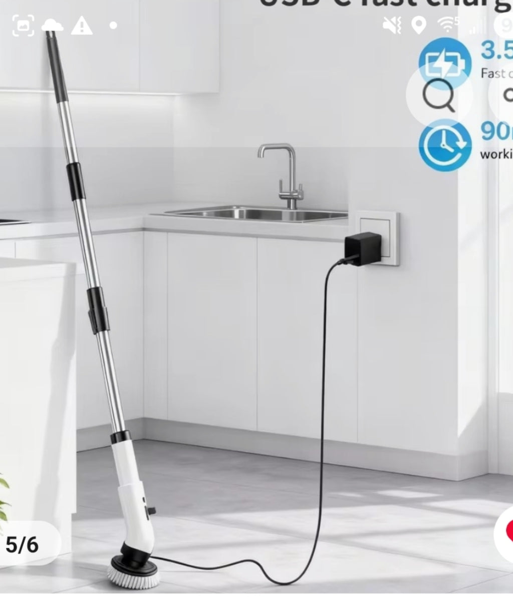 Cordeless Electric soin scrubber-deep clean bathroom & Kitchen in munites