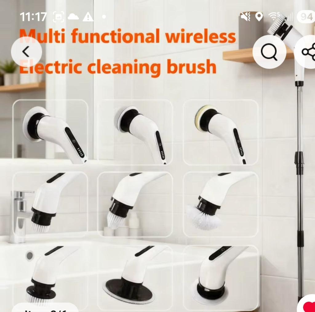 Cordeless Electric soin scrubber-deep clean bathroom & Kitchen in munites