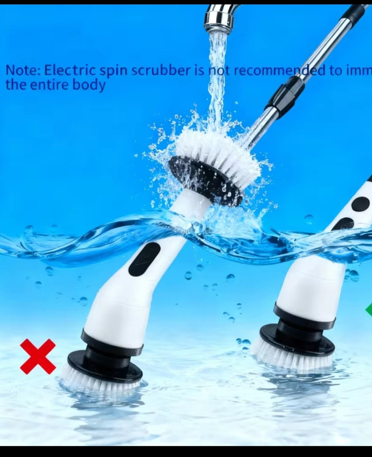 Cordeless Electric soin scrubber-deep clean bathroom & Kitchen in munites