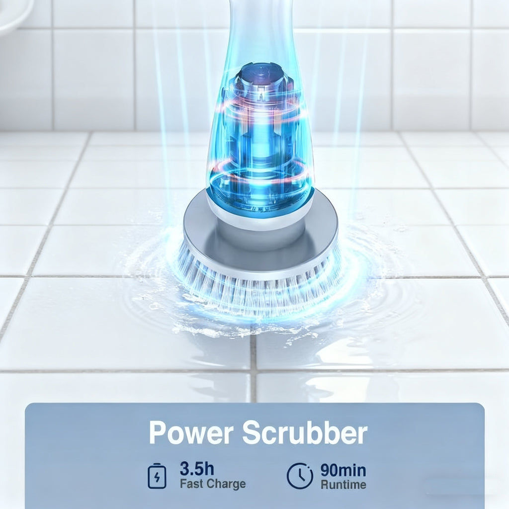 Cordeless Electric soin scrubber-deep clean bathroom & Kitchen in munites